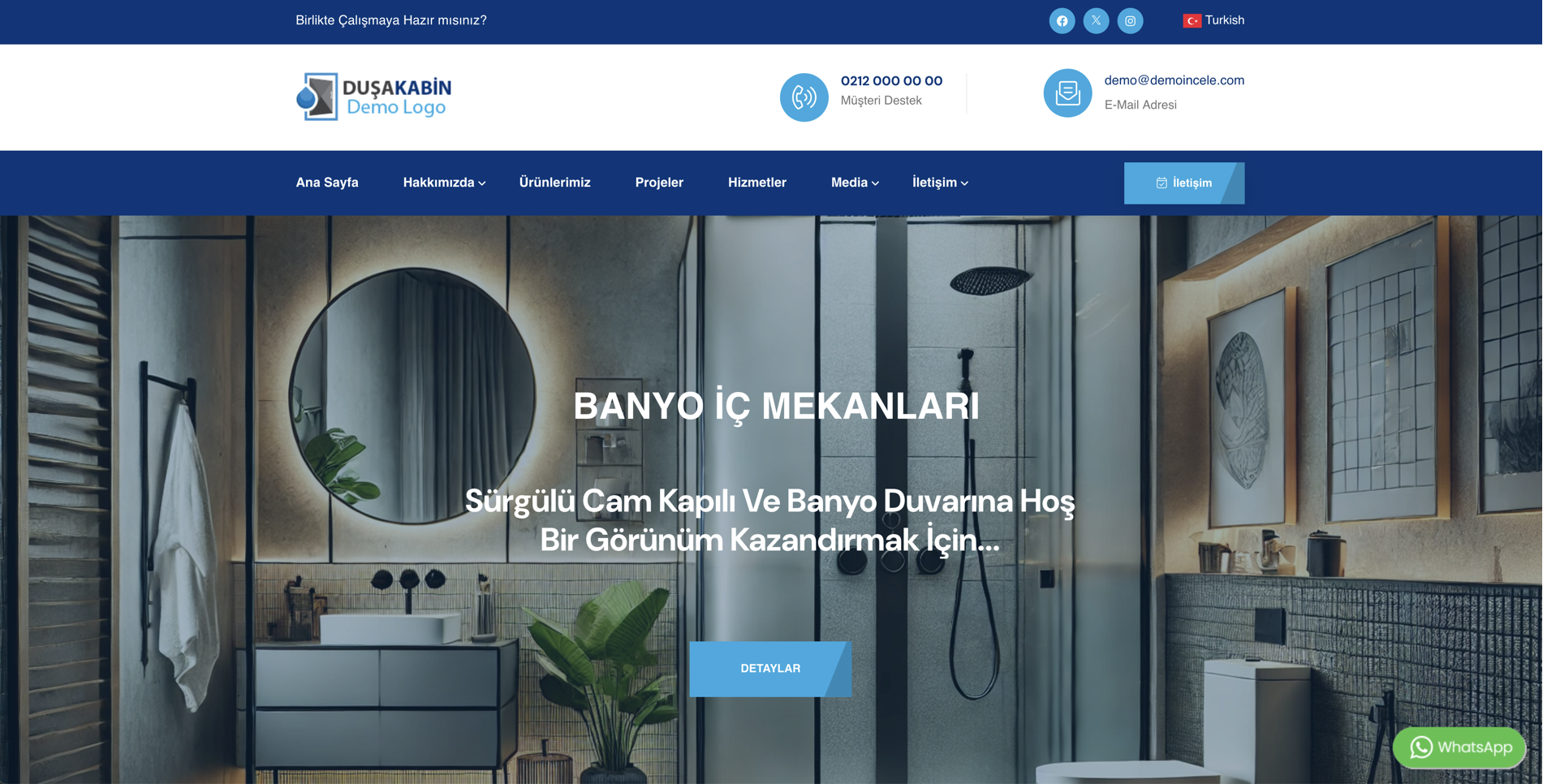 Duşakabin Banyo Firma Web Site Paketi Jaguar